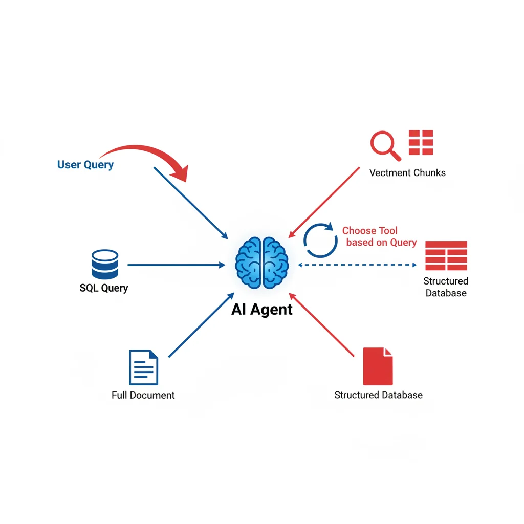 Agentic RAG - Agent choisissant ses outils