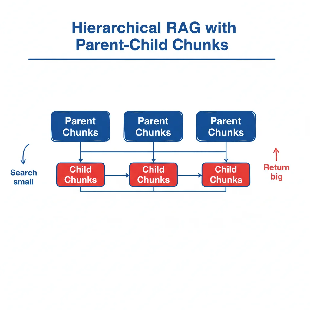 Hierarchical RAG - Search small, return big