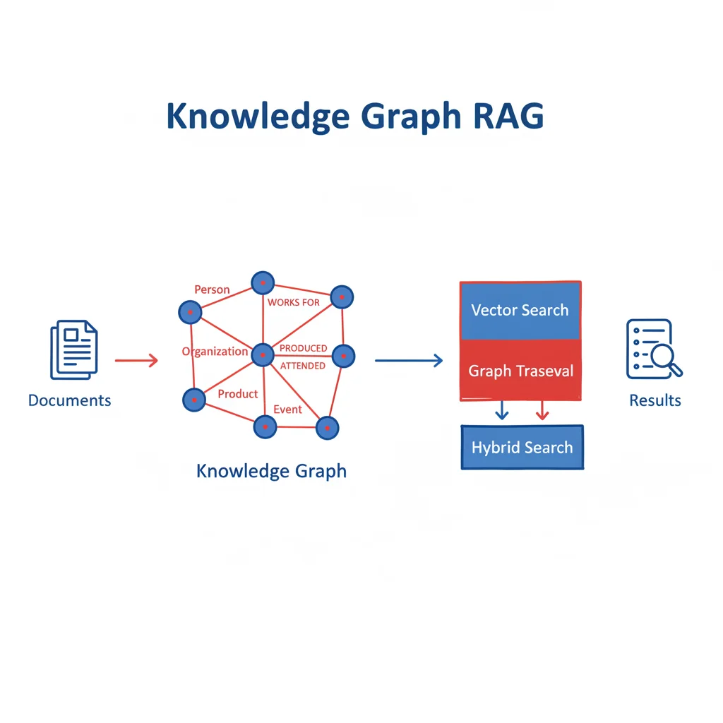 Knowledge Graph RAG - Recherche hybride vecteurs et graphe